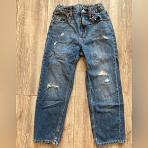 Old Navy Girls Distressed Blue Jeans